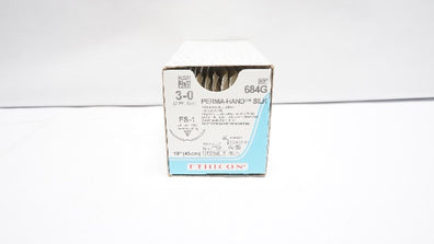 Ethicon 684G 3-0 Perma-Hand Silk FS-1 24mm 3/8c Reverse Cutting 18in(x)-Box of 10